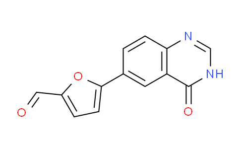 CAS No. 1334953-71-7, 5-(4-oxo-3H-quinazolin-6-yl)furan-2-carbaldehyde