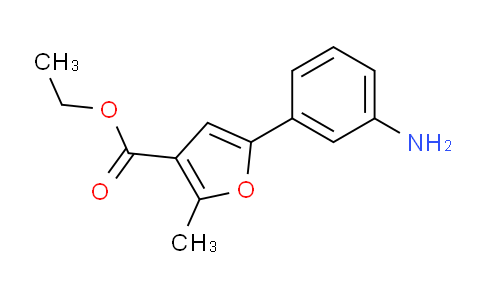 CAS No. 175276-73-0, Ethyl 5-(3-aminophenyl)-2-methylfuran-3-carboxylate