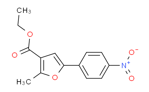 CAS No. 175276-69-4, Ethyl 2-methyl-5-(4-nitrophenyl)furan-3-carboxylate