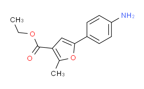 CAS No. 175276-70-7, Ethyl 5-(4-aminophenyl)-2-methylfuran-3-carboxylate