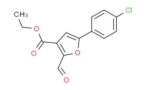 CAS No. 175276-64-9, Ethyl 5-(4-chlorophenyl)-2-formylfuran-3-carboxylate