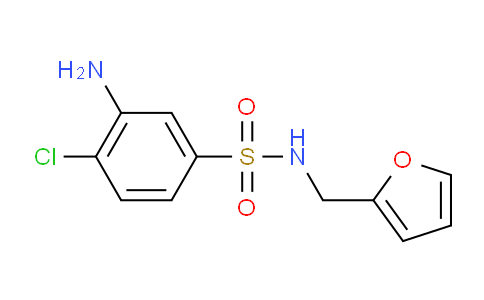 CAS No. 1036545-43-3, 3-Amino-4-chloro-N-(furan-2-ylmethyl)benzenesulfonamide