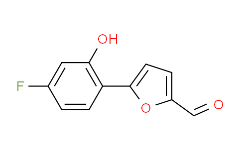 CAS No. 900515-33-5, 5-(4-Fluoro-2-hydroxyphenyl)furan-2-carbaldehyde