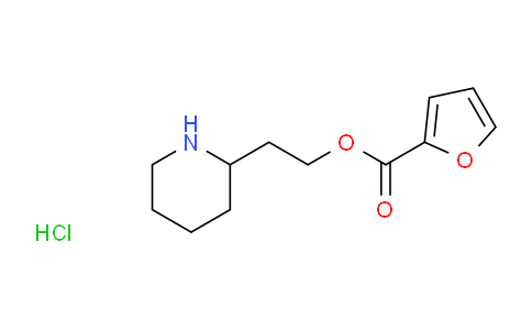 CAS No. 1219949-55-9, 2-(Piperidin-2-yl)ethyl furan-2-carboxylate hydrochloride