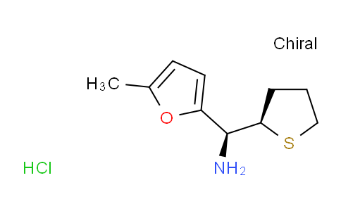 CAS No. 2155869-81-9, (S)-(5-methyl-2-furyl)-[(2R)-tetrahydrothiophen-2-yl]methanamine;hydrochloride