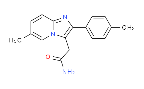 CAS No. 365213-58-7, 2-(6-Methyl-2-(p-tolyl)imidazo[1,2-a]pyridin-3-yl)acetamide