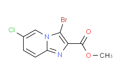 CAS No. 1221715-45-2, Methyl 3-bromo-6-chloroimidazo[1,2-a]pyridine-2-carboxylate
