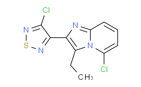 CAS No. 1956370-94-7, 3-Chloro-4-(5-chloro-3-ethylimidazo[1,2-a]pyridin-2-yl)-1,2,5-thiadiazole