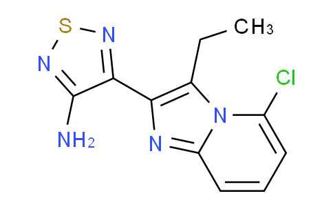 CAS No. 1956332-07-2, 4-(5-Chloro-3-ethylimidazo[1,2-a]pyridin-2-yl)-1,2,5-thiadiazol-3-amine