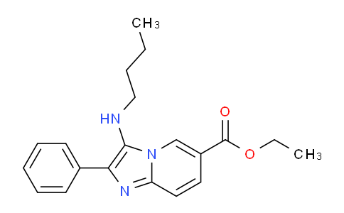 CAS No. 1243447-18-8, Ethyl 3-(butylamino)-2-phenylimidazo[1,2-a]pyridine-6-carboxylate