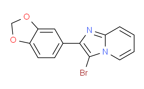 CAS No. 904813-89-4, 2-(Benzo[d][1,3]dioxol-5-yl)-3-bromoimidazo[1,2-a]pyridine