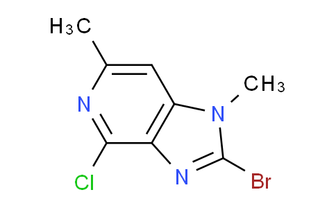 CAS No. 870135-18-5, 2-Bromo-4-chloro-1,6-dimethyl-1H-imidazo[4,5-c]pyridine