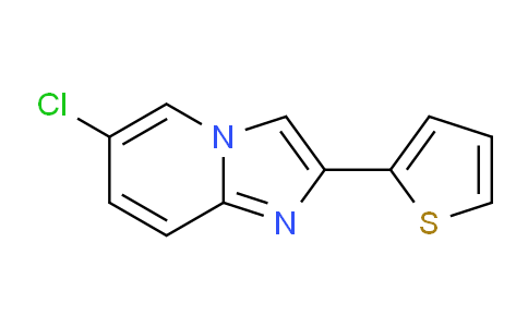 CAS No. 35368-93-5, 6-Chloro-2-(thiophen-2-yl)imidazo[1,2-a]pyridine