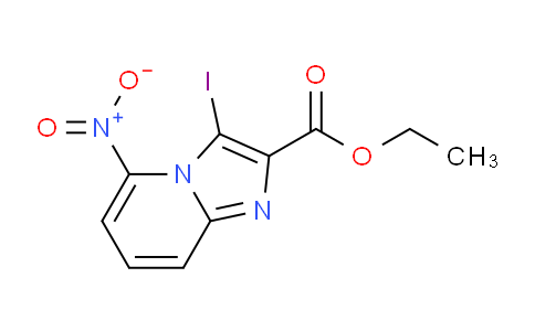 CAS No. 885281-38-9, Ethyl 3-iodo-5-nitroimidazo[1,2-a]pyridine-2-carboxylate