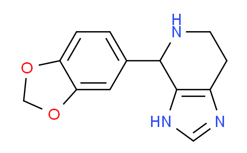CAS No. 4875-51-8, 4-(Benzo[d][1,3]dioxol-5-yl)-4,5,6,7-tetrahydro-3H-imidazo[4,5-c]pyridine