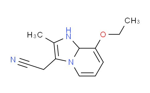 CAS No. 218920-84-4, 2-(8-Ethoxy-2-methyl-1,8a-dihydroimidazo[1,2-a]pyridin-3-yl)acetonitrile