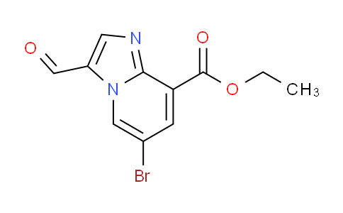 CAS No. 1678537-73-9, Ethyl 6-bromo-3-formylimidazo[1,2-a]pyridine-8-carboxylate