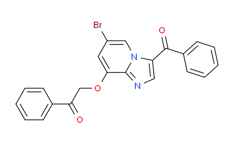 CAS No. 1809874-68-7, 2-((3-Benzoyl-6-bromoimidazo[1,2-a]pyridin-8-yl)oxy)-1-phenylethanone