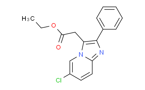 CAS No. 193979-43-0, Ethyl 2-(6-chloro-2-phenylimidazo[1,2-a]pyridin-3-yl)acetate