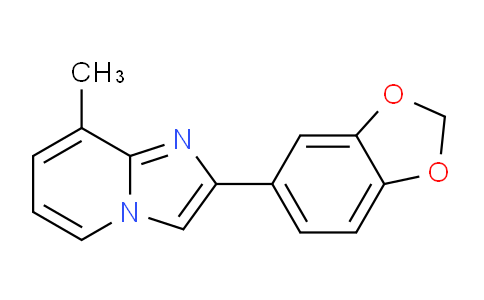 CAS No. 881040-51-3, 2-(Benzo[d][1,3]dioxol-5-yl)-8-methylimidazo[1,2-a]pyridine