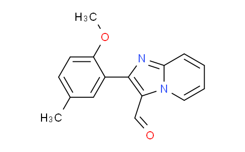 CAS No. 898390-00-6, 2-(2-Methoxy-5-methylphenyl)imidazo[1,2-a]pyridine-3-carbaldehyde