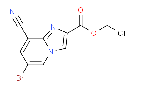 CAS No. 1121058-24-9, Ethyl 6-bromo-8-cyanoimidazo[1,2-a]pyridine-2-carboxylate