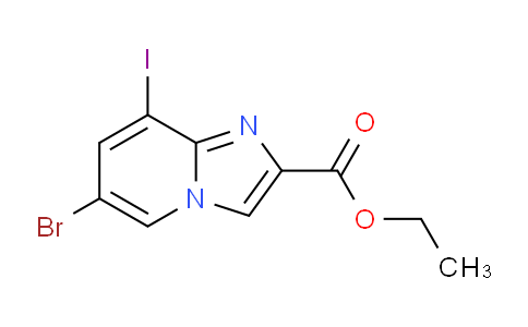CAS No. 1296223-95-4, Ethyl 6-bromo-8-iodoimidazo[1,2-a]pyridine-2-carboxylate