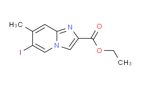 CAS No. 1421312-23-3, Ethyl 6-iodo-7-methylimidazo[1,2-a]pyridine-2-carboxylate