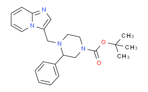 CAS No. 1184981-44-9, tert-Butyl 4-(imidazo[1,2-a]pyridin-3-ylmethyl)-3-phenylpiperazine-1-carboxylate