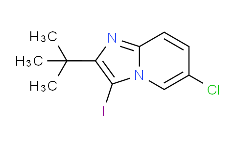 CAS No. 1426142-96-2, 2-(tert-Butyl)-6-chloro-3-iodoimidazo[1,2-a]pyridine