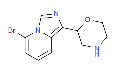 CAS No. 1214875-21-4, 2-(5-Bromoimidazo[1,5-a]pyridin-1-yl)morpholine