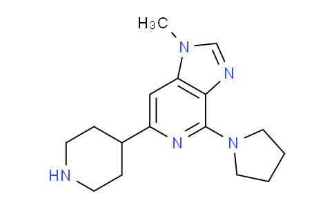 CAS No. 1422060-84-1, 1-Methyl-6-(piperidin-4-yl)-4-(pyrrolidin-1-yl)-1H-imidazo[4,5-c]pyridine