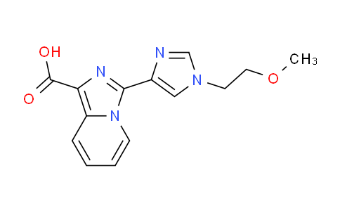 CAS No. 1422066-27-0, 3-(1-(2-Methoxyethyl)-1H-imidazol-4-yl)imidazo[1,5-a]pyridine-1-carboxylic acid
