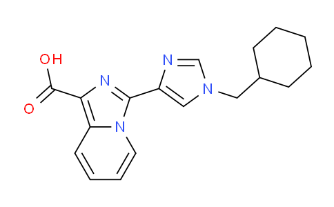DY760522 | 1422069-28-0 | 3-(1-(Cyclohexylmethyl)-1H-imidazol-4-yl)imidazo[1,5-a]pyridine-1-carboxylic acid