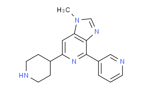 CAS No. 1422139-71-6, 1-Methyl-6-(piperidin-4-yl)-4-(pyridin-3-yl)-1H-imidazo[4,5-c]pyridine