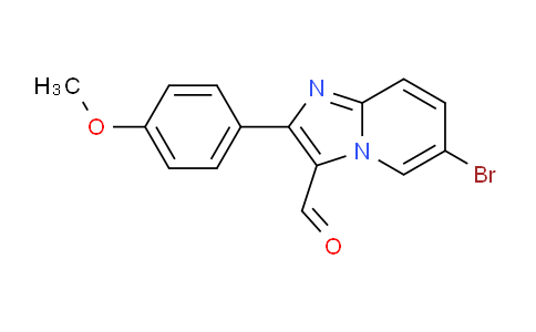 CAS No. 727652-15-5, 6-Bromo-2-(4-methoxyphenyl)imidazo[1,2-a]pyridine-3-carbaldehyde