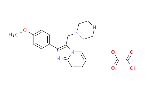 CAS No. 1197236-89-7, 2-(4-Methoxyphenyl)-3-(piperazin-1-ylmethyl)imidazo[1,2-a]pyridine oxalate