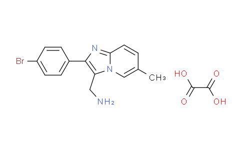 CAS No. 1208076-90-7, (2-(4-Bromophenyl)-6-methylimidazo[1,2-a]pyridin-3-yl)methanamine oxalate