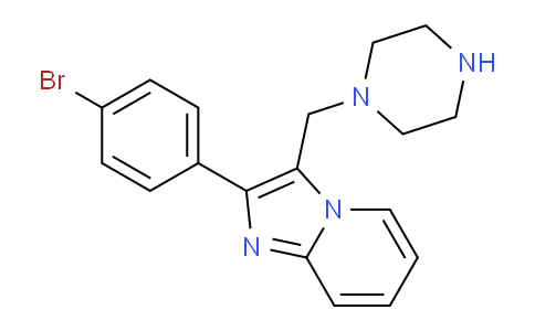 681260-10-6 | 2-(4-Bromophenyl)-3-(piperazin-1-ylmethyl)imidazo[1,2-a]pyridine