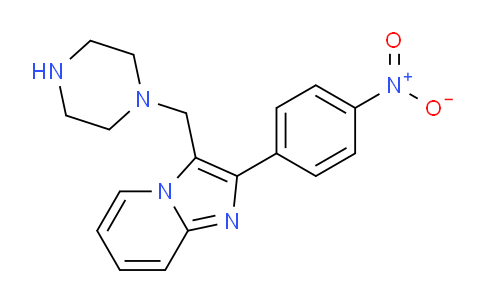 CAS No. 728864-97-9, 2-(4-Nitrophenyl)-3-(piperazin-1-ylmethyl)imidazo[1,2-a]pyridine