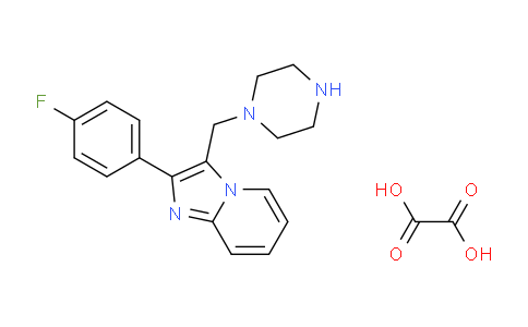 CAS No. 824413-77-6, 2-(4-Fluorophenyl)-3-(piperazin-1-ylmethyl)imidazo[1,2-a]pyridine oxalate