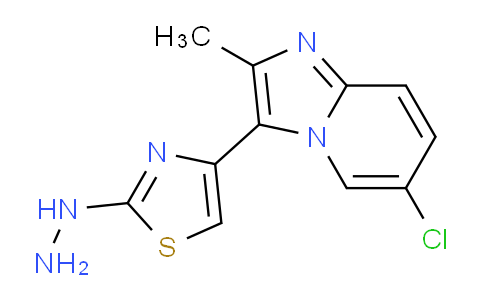 CAS No. 886504-00-3, 4-(6-Chloro-2-methylimidazo[1,2-a]pyridin-3-yl)-2-hydrazinylthiazole