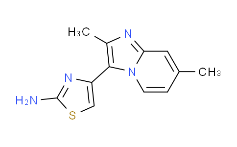 CAS No. 886507-37-5, 4-(2,7-Dimethylimidazo[1,2-a]pyridin-3-yl)thiazol-2-amine