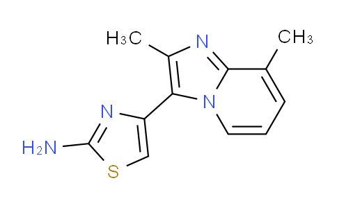 CAS No. 886507-40-0, 4-(2,8-Dimethylimidazo[1,2-a]pyridin-3-yl)thiazol-2-amine
