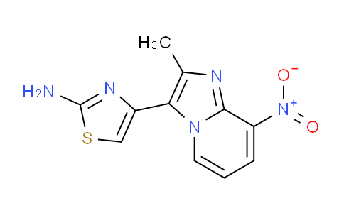 CAS No. 886507-43-3, 4-(2-Methyl-8-nitroimidazo[1,2-a]pyridin-3-yl)thiazol-2-amine