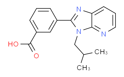 CAS No. 1244855-37-5, 3-(3-Isobutyl-3H-imidazo[4,5-b]pyridin-2-yl)benzoic acid