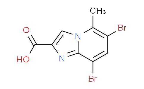 CAS No. 1427460-90-9, 6,8-Dibromo-5-methylimidazo[1,2-a]pyridine-2-carboxylic acid