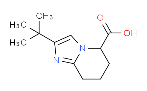 CAS No. 1465524-20-2, 2-(tert-Butyl)-5,6,7,8-tetrahydroimidazo[1,2-a]pyridine-5-carboxylic acid