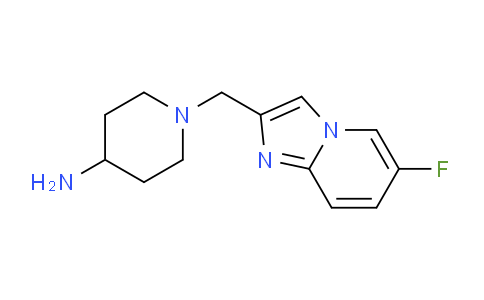 CAS No. 1502796-41-9, 1-((6-Fluoroimidazo[1,2-a]pyridin-2-yl)methyl)piperidin-4-amine