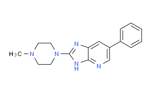 CAS No. 1359655-56-3, 2-(4-Methylpiperazin-1-yl)-6-phenyl-3H-imidazo[4,5-b]pyridine